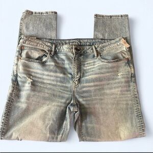 American Eagle Men's Faded Light Blue Slim Jeans 40x32